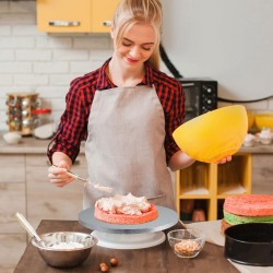 Podkład pod tort okrągły Srebrny Gruby 33x1,2cm