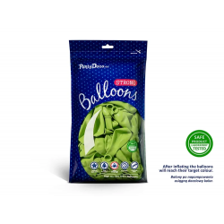 Balony pastelowe zielone 11cali 27cm 100szt Strong