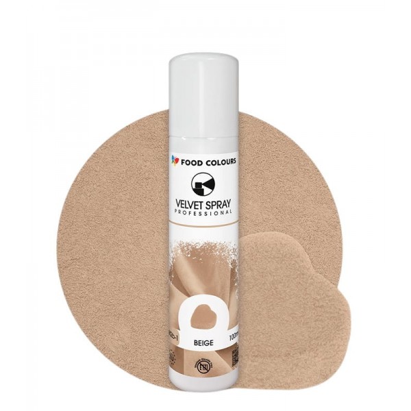 Zamsz w Sprayu Beżowy Food Colorus Velvet 100ml
