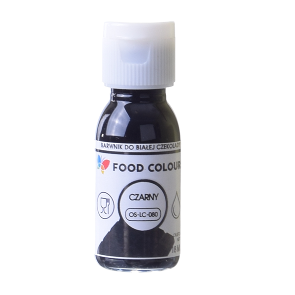 Barwnik spożywczy do czekolady i mas tłustych CZARNY 18ml