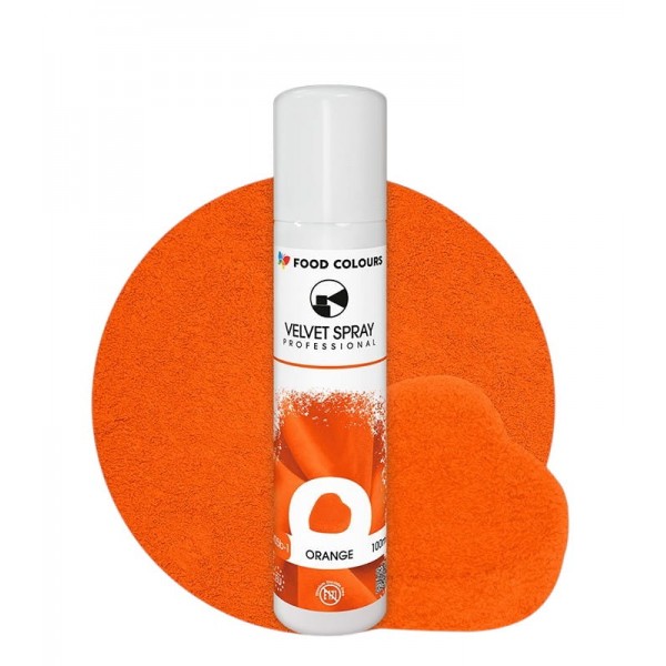 Zamsz w Sprayu Pomarańczowy Food Colorus Velvet 100ml