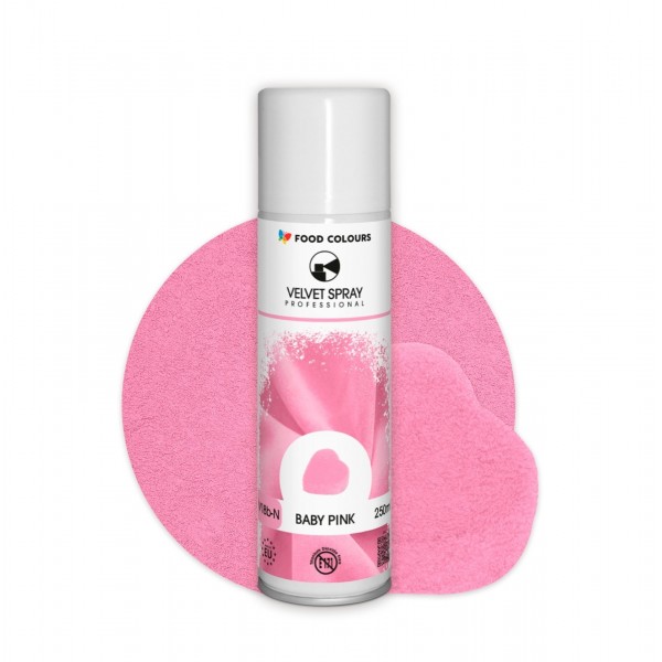 Zamsz w Sprayu Jasny Różowy Food Colorus Velvet 250ml