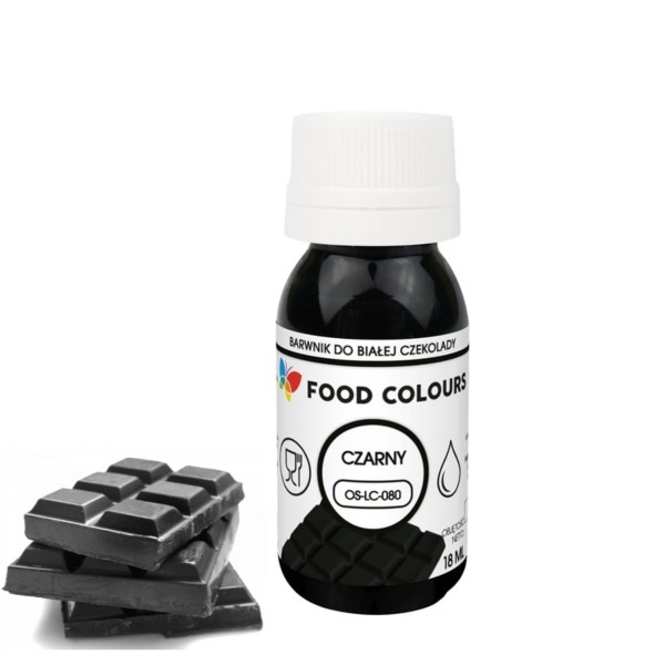 Barwnik spożywczy do czekolady i mas tłustych CZARNY 18ml