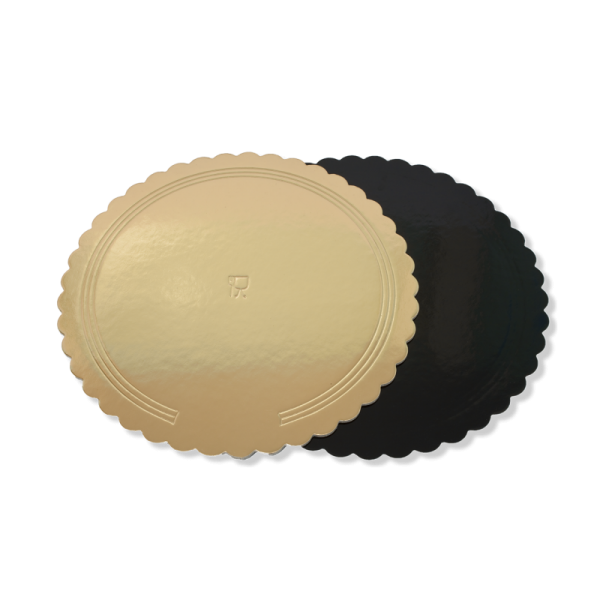 Podkład pod złoto-czarny 28cm 2400g karbowany