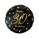 Balon foliowy na 30 urodziny czarny 45cm