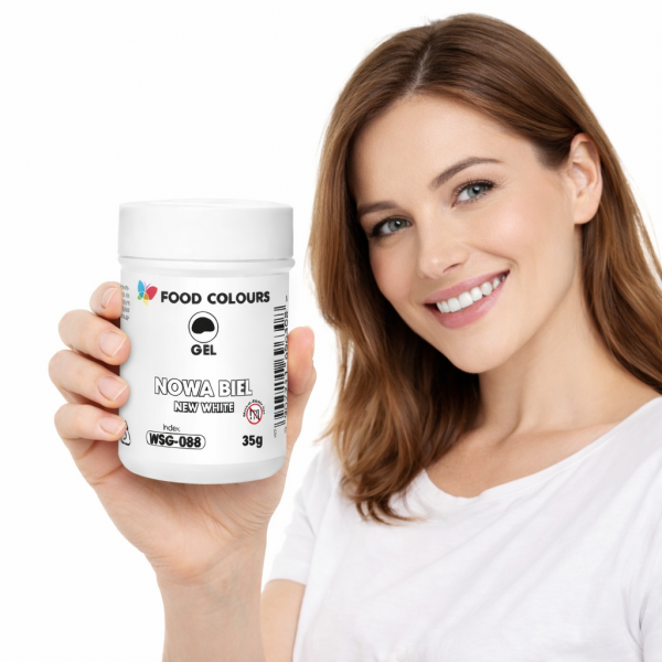 Barwnik spożywczy w żelu Biały 35g Food Colours