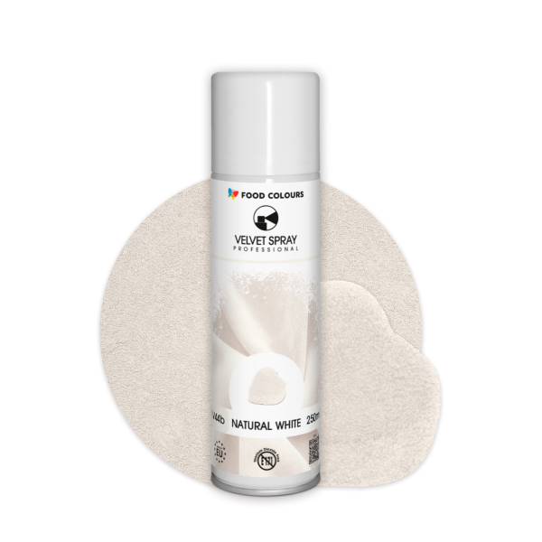 Zamsz w Sprayu Biały Food Colours Velvet 250ml