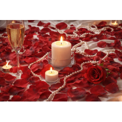 Płatki r&oacute;ż bordowe 100szt