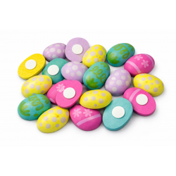 Drewniane Pisanki samoprzylepne 24szt