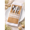 Kieszonki jutowe na sztućce 2szt
