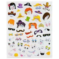 Naklejki do zdobienia pisanek Buźki