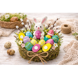 Pisanki brokatowe mix kolor&oacute;w