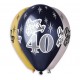 Balony Premium "Happy Birthday 40" 12 cali, 6 szt