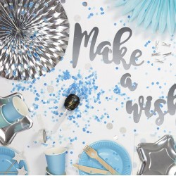 Konfetti push pop niebieskie