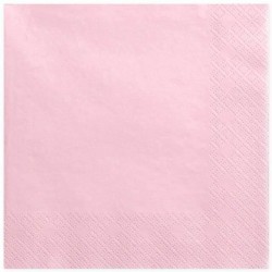 Serwetki trójwarstwowe różowe 33x33cm 20szt