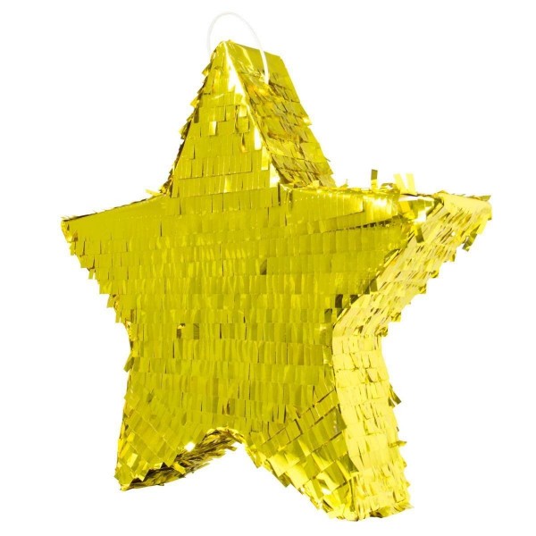 Piniata "Gwiazda" złota  metaliczna 45x45x9 cm