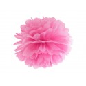 Pompon bibułowy 35 cm różowy