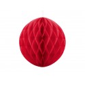 Kula bibułowa czerwona 30cm