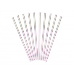 Słomki papierowe opalizujące 10szt