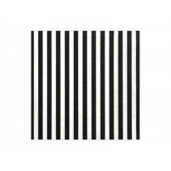 Serwetki Paski biało czarne 33x33cm 20szt