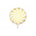 Balon foliowy cukierek jasny żółty 45cm