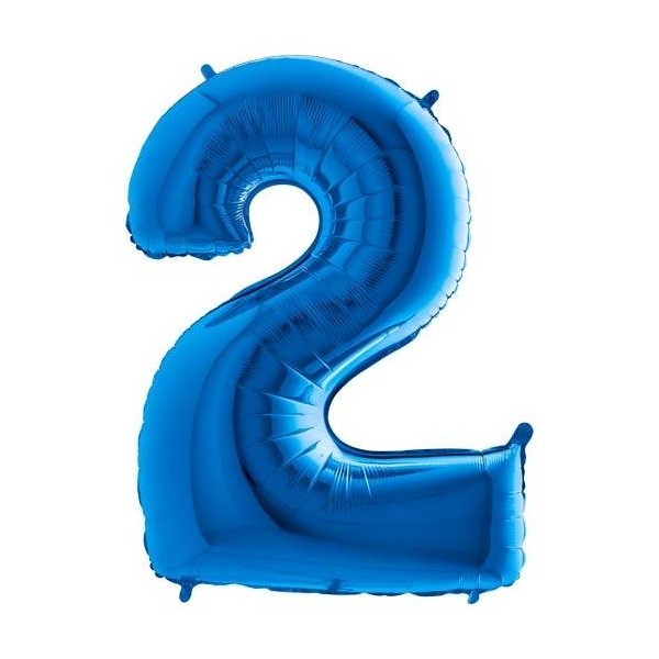 Balony Cyfry 0-9 NIEBIESKE 102 cm