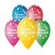 Balony pastelowe "W dniu urodzin" 13cali 5szt