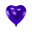 Balon foliowy serce 45cm fioletowy