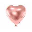 Balon foliowy serce rose gold 45cm