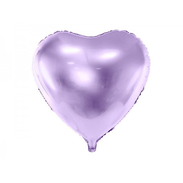 Balon foliowy serce liliowy 45cm