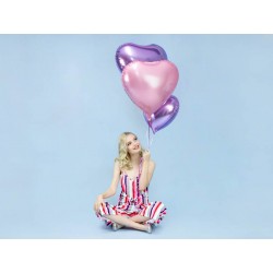 Balon foliowy serce liliowy 45cm