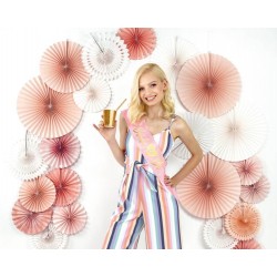 Szarfa satynowa Bride to be jasnoróżowa 10x75cm