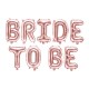 Girlanda balonowa metalizowana Bride to be rose gold 35x340cm