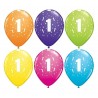 Balony pastelowe na 1 urodziny mix kolorów 11cali 28cm 6szt