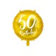Balon foliowy 50th Birthday złoty 18cali 45cm