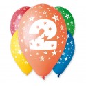 Balony pastelowe na 2 urodziny 12cali 30cm 5szt