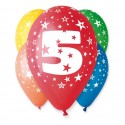 Balony na 5 urodziny 12cali 30cm 5szt