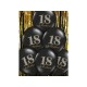 Balony 18 urodziny czarne 12cali 30cm 50szt Strong