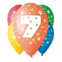 Balony na 7 urodziny 12cali 30cm 5szt