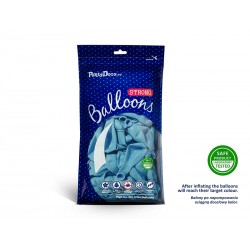 Balony pastelowe błękitne 12cali 30cm 100szt Strong