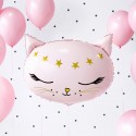 Balon foliowy Kotek jasnoróżowy 48x36cm