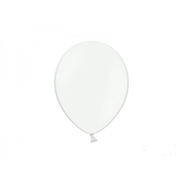 Balony metaliczne białe 12cali 30cm 100szt Strong