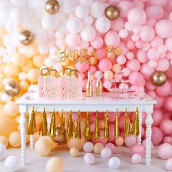 Balony metaliczne białe 12cali 30cm 100szt Strong