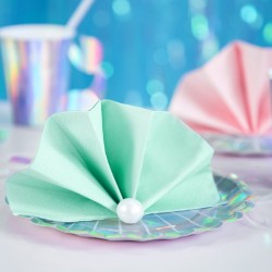 Serwetki trójwarstwowe miętowe 33x33cm 20szt