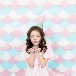 Konfetti metaliczne kółka opalizujące 15g