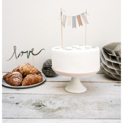 Topper na tort girlanda flagietkowa 20cm