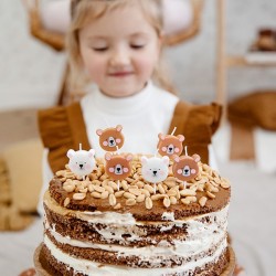 Świeczki urodzinowe Miś 6szt