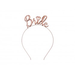Opaska na włosy Bride rose gold 1szt