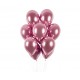 Balony chromowane różowe 13cali 33cm 5szt