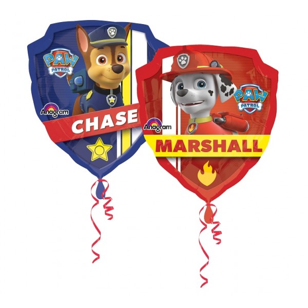 Balon foliowy Chase odznaka Psi Patrol 63x68cm